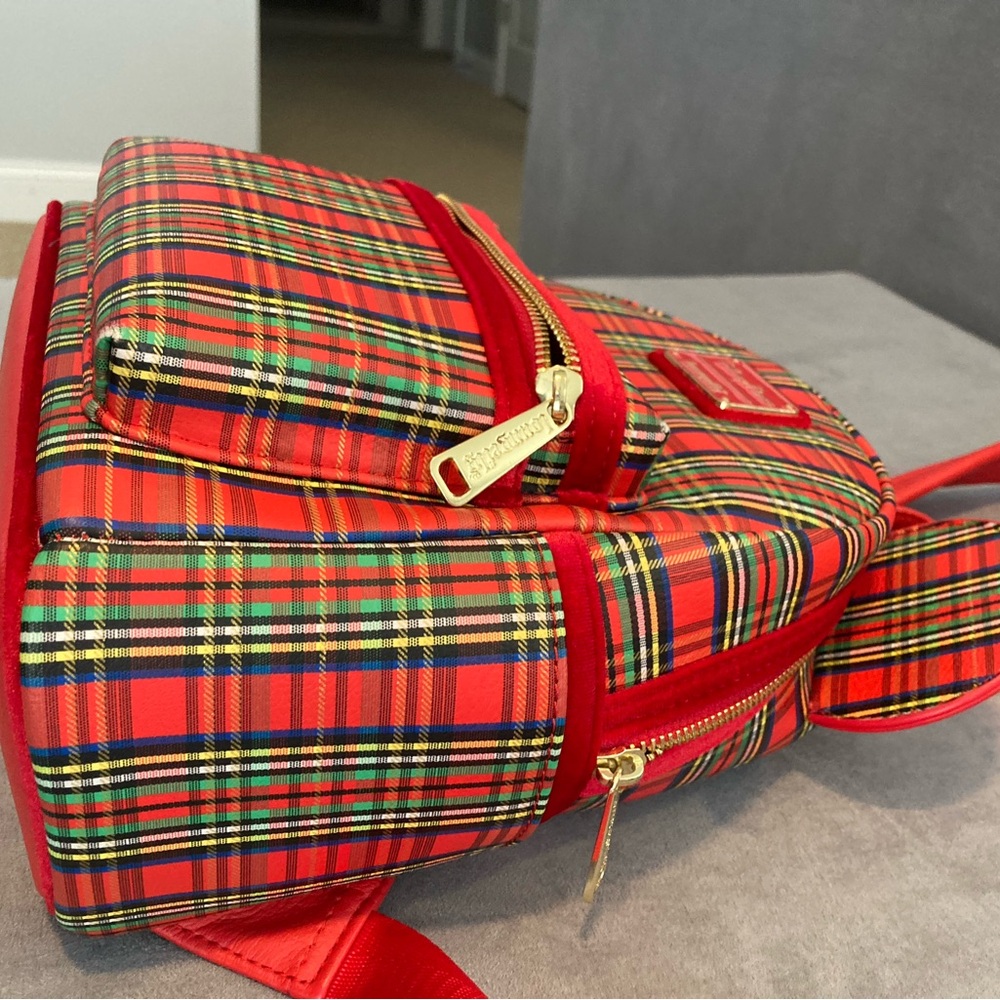 Loungefly Red Plaid Backpack - Picture 3 of 5